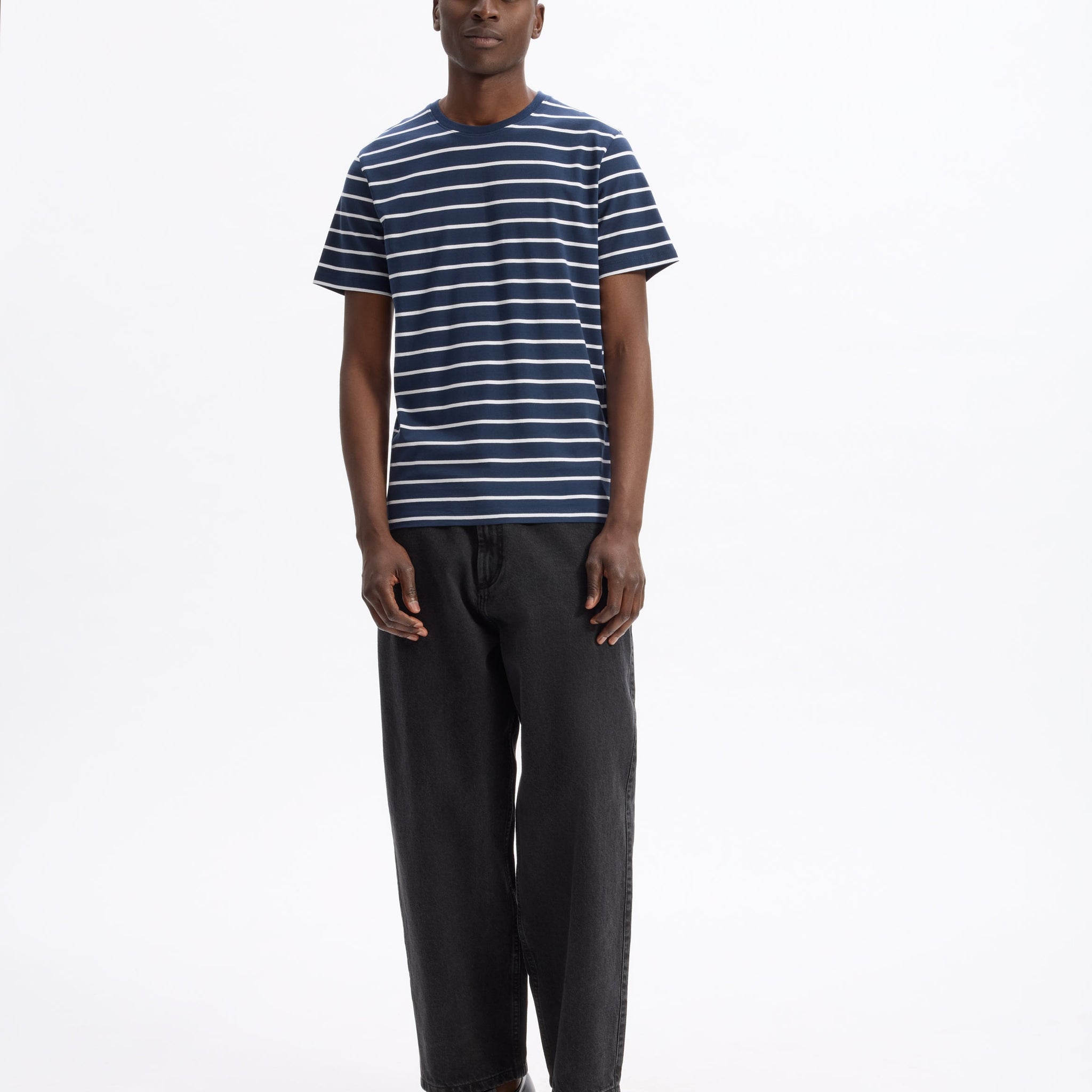 Gebaser Navy Short Sleeves Tshirt Celio