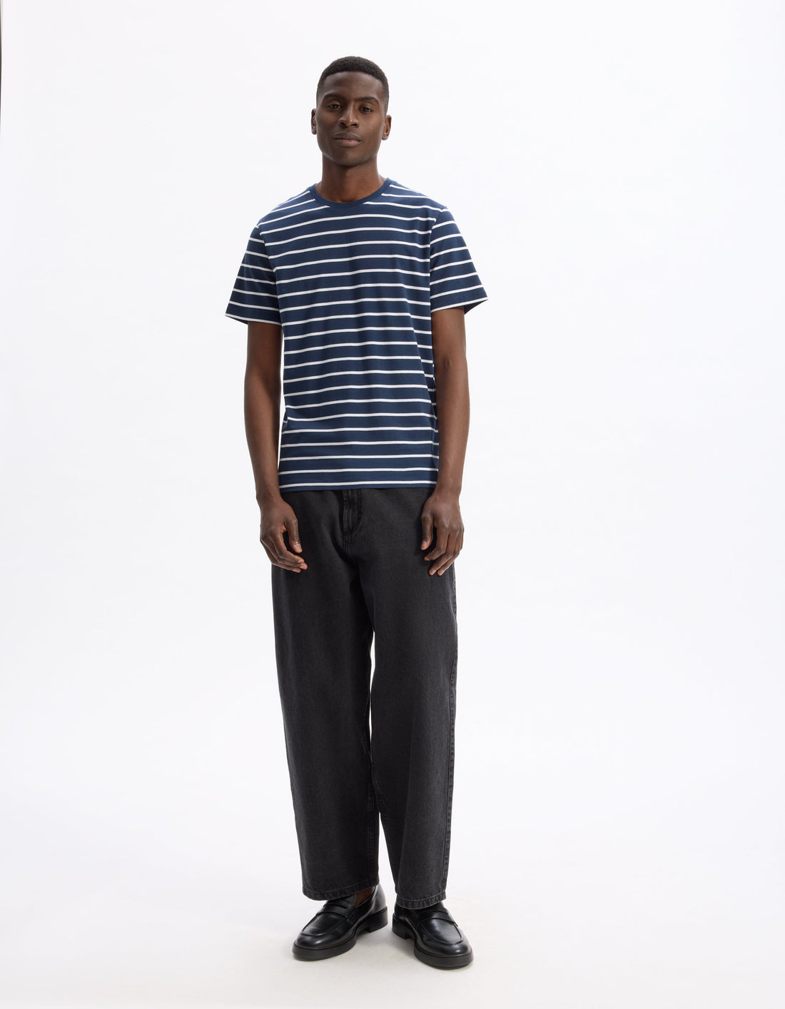 Gebaser Navy Short Sleeves Tshirt Celio