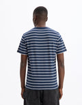Gebaser Navy Short Sleeves Tshirt Celio