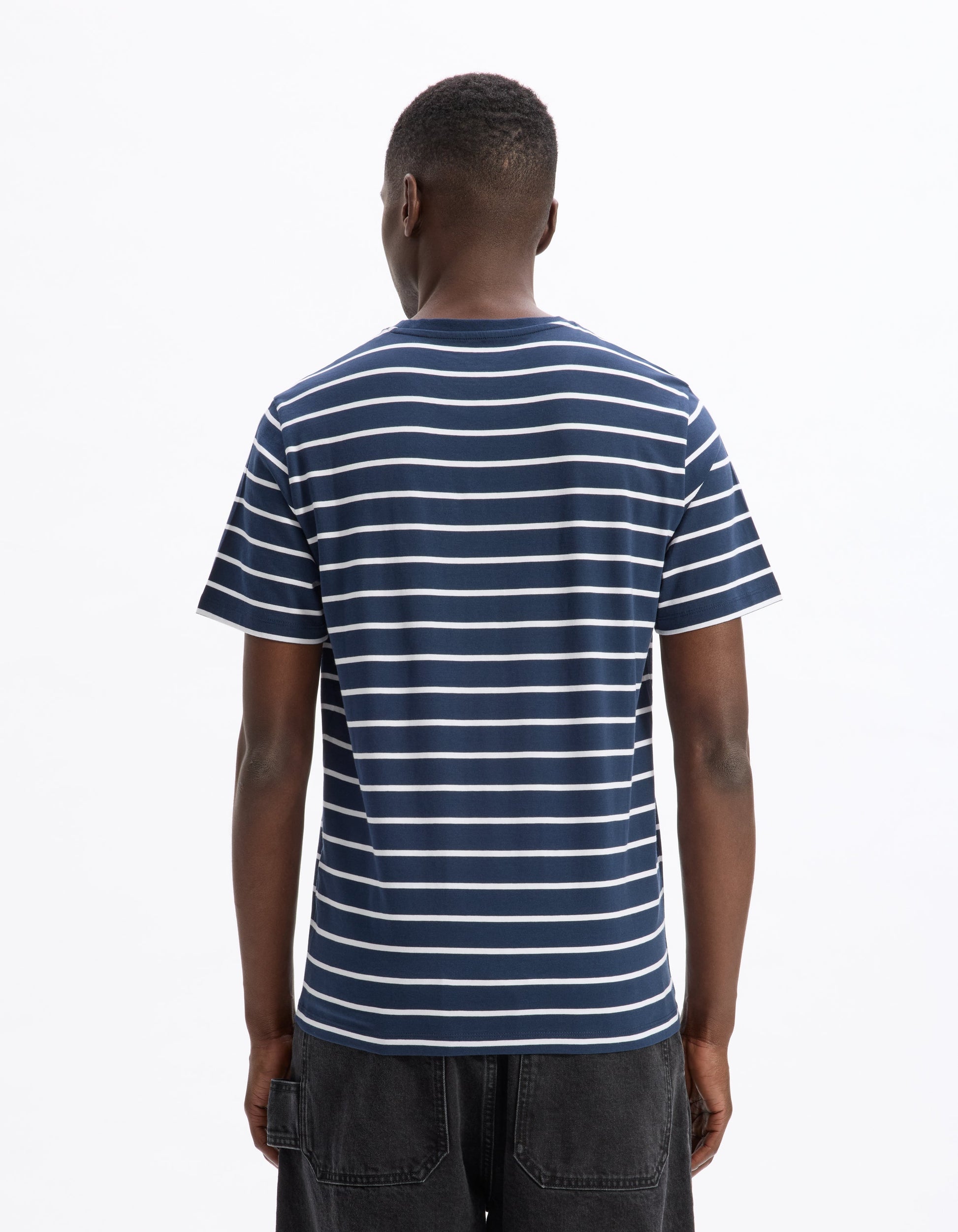 Gebaser Navy Short Sleeves Tshirt Celio