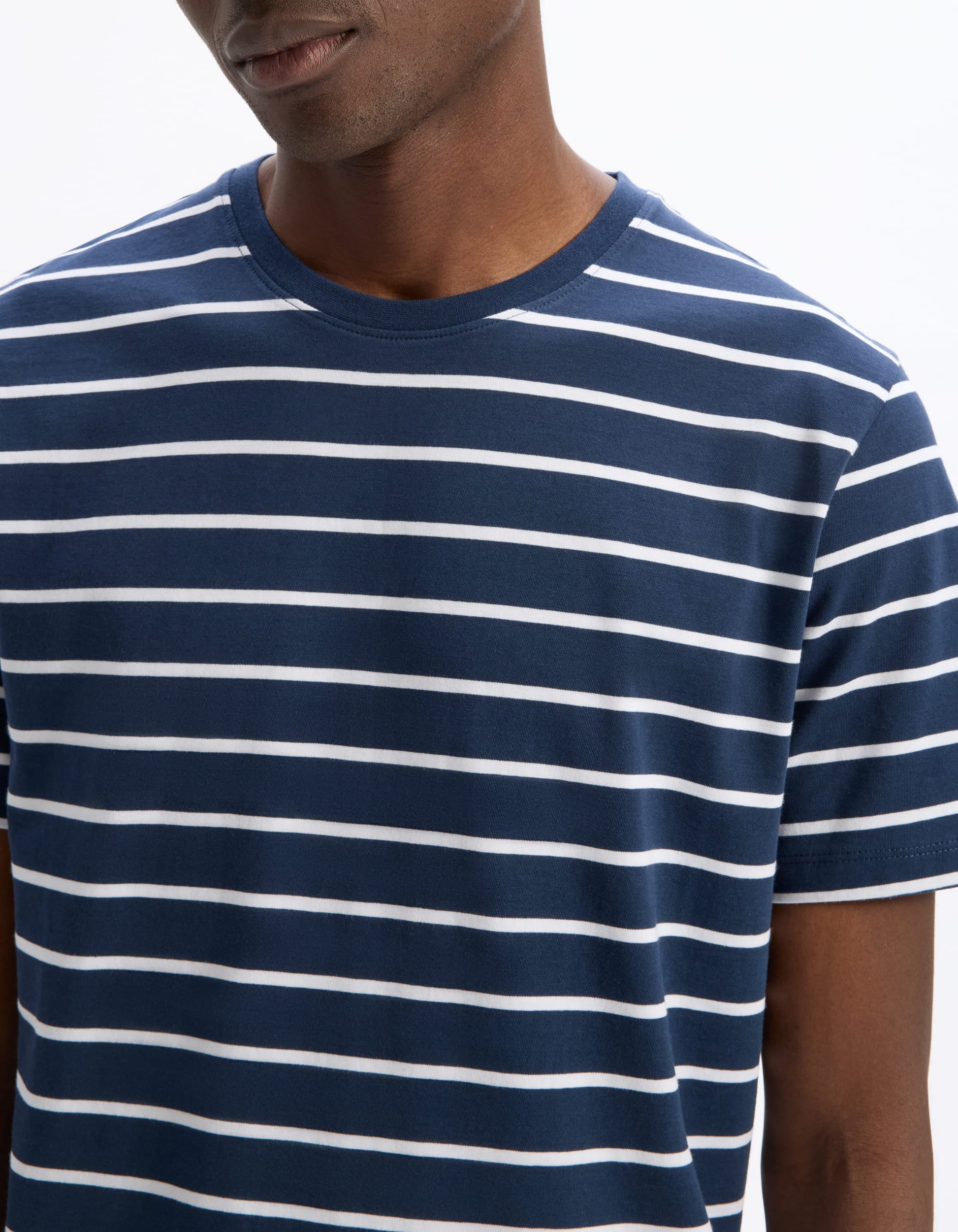 Gebaser Navy Short Sleeves Tshirt Celio