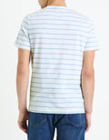 Gebaser Optical White Short Sleeves Tshirt Celio