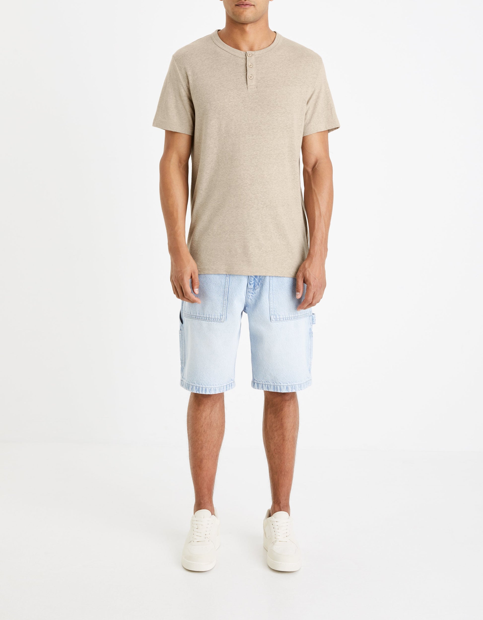 Tshirt col henley
