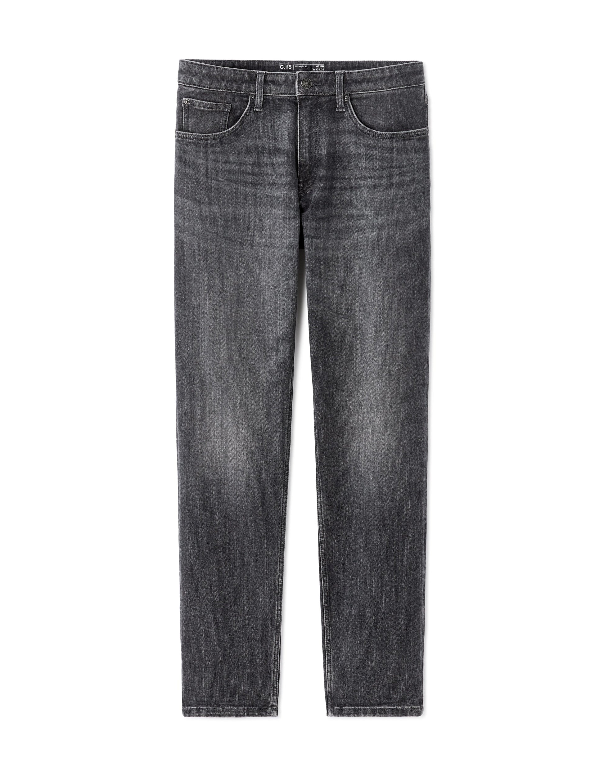 Straight3L Grey Jean 3 Lengths Celio