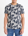 Gemood Navy Short Sleeves Tshirt Celio