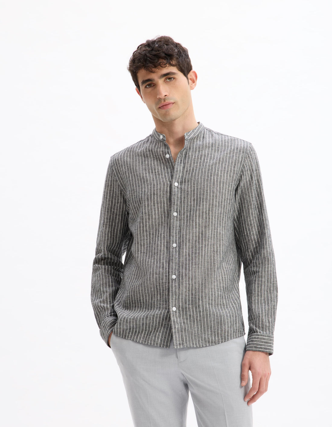 Galinco Ray Black Long Sleeves Shirt Celio