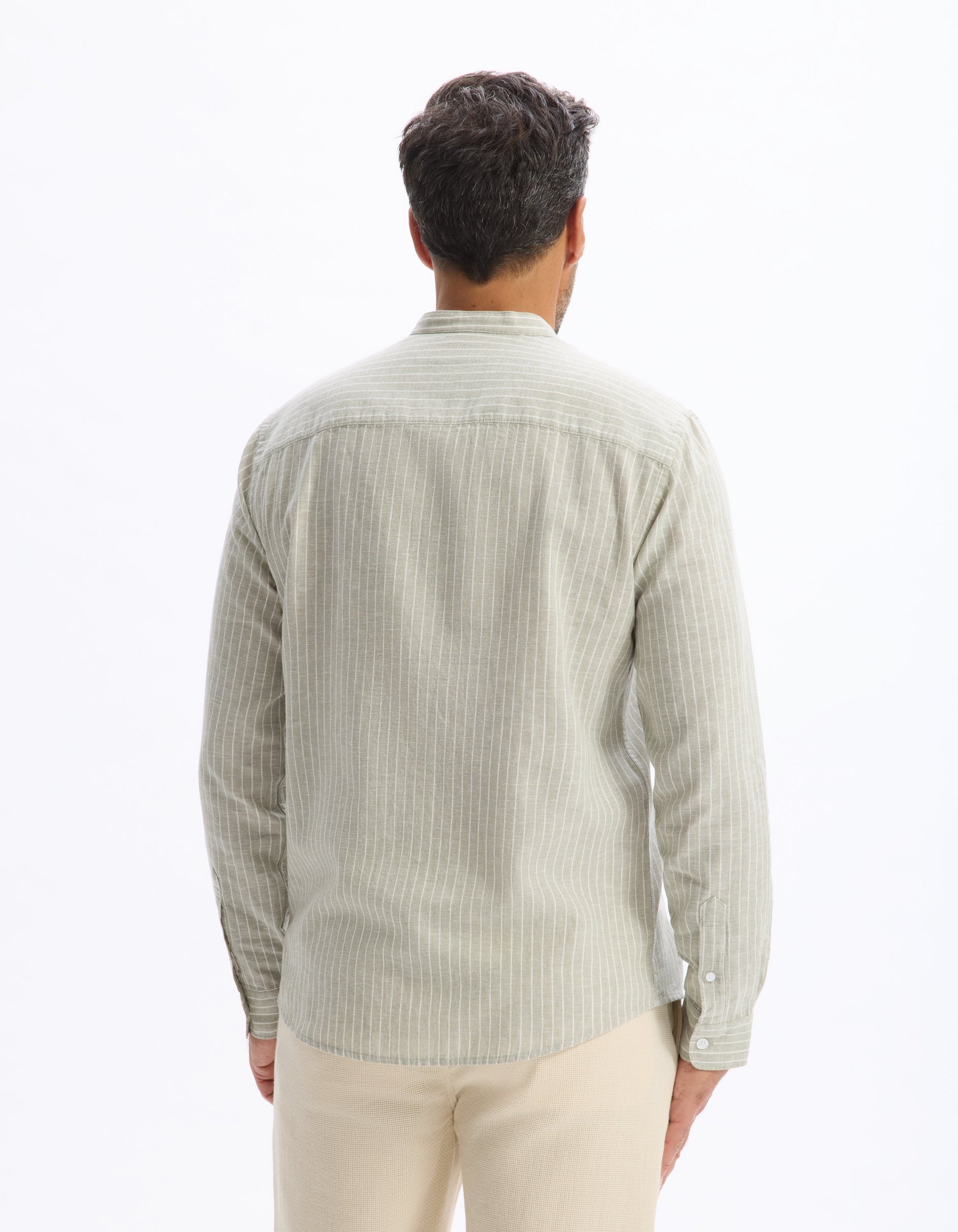 Chemise manches longues Lin Coton