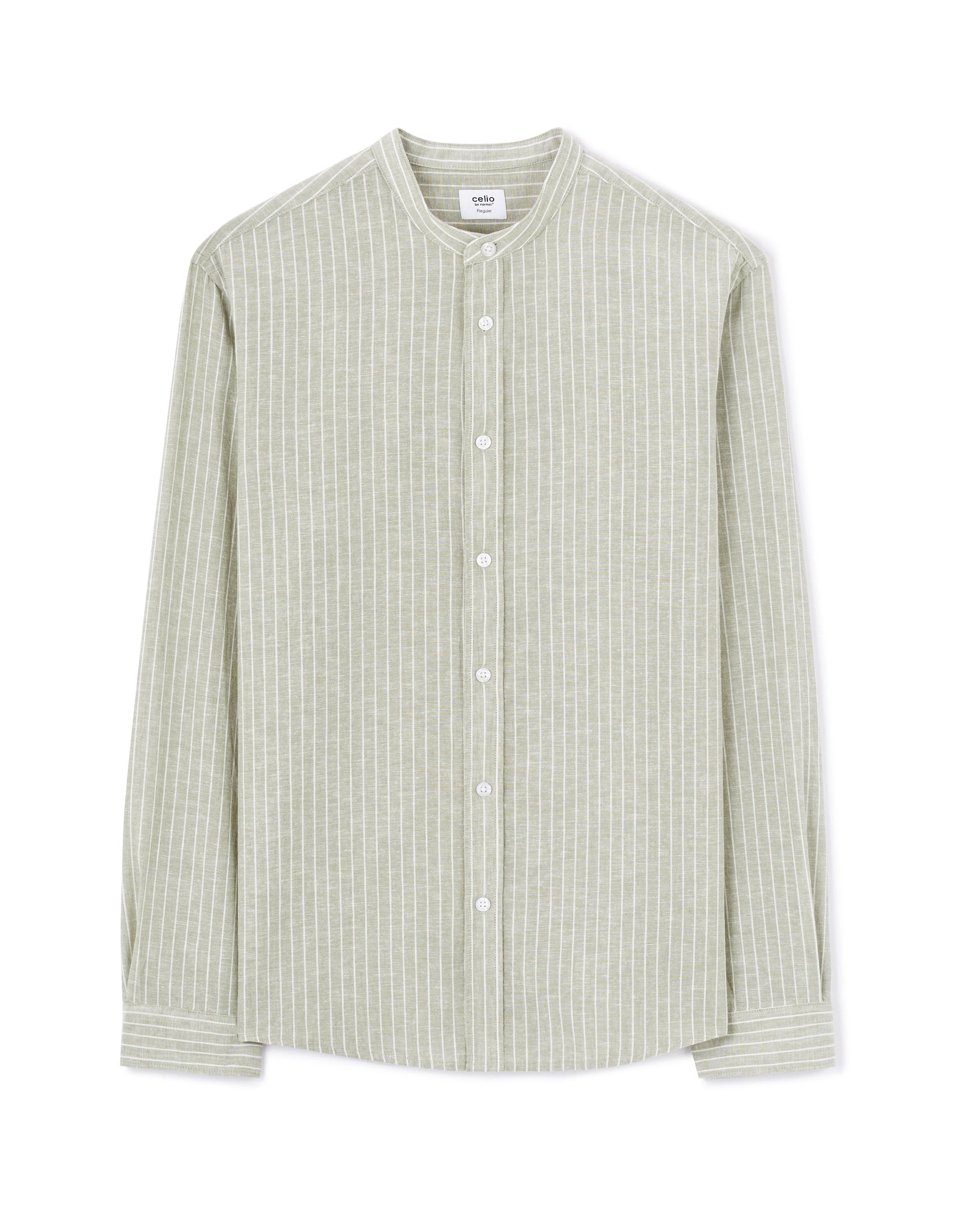 Chemise manches longues Lin Coton