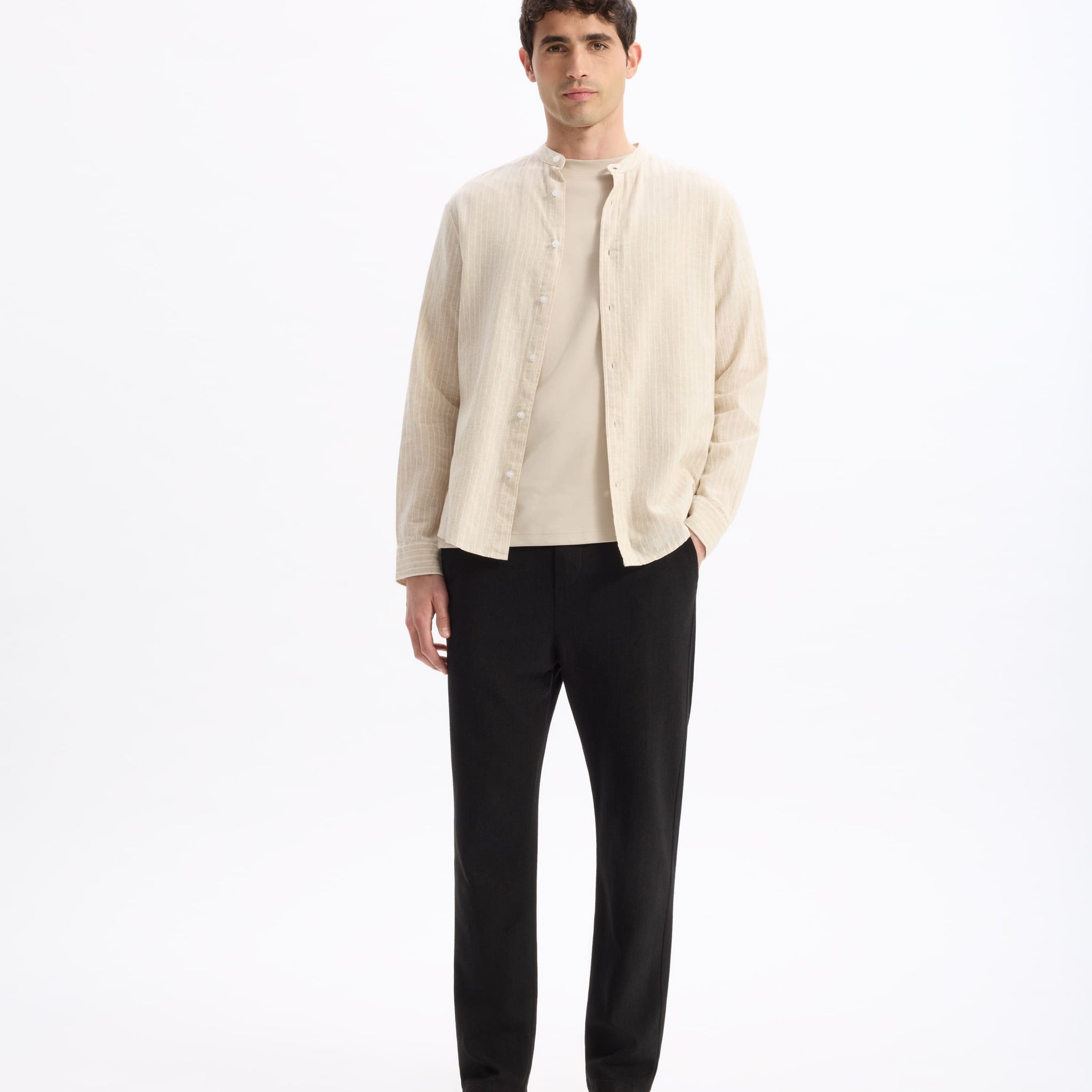 Galinco Ray Naturel Long Sleeves Shirt Celio