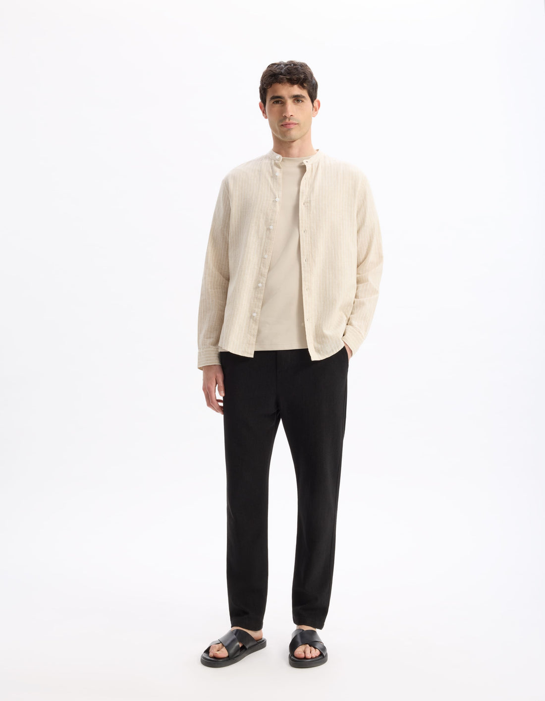 Galinco Ray Naturel Long Sleeves Shirt Celio