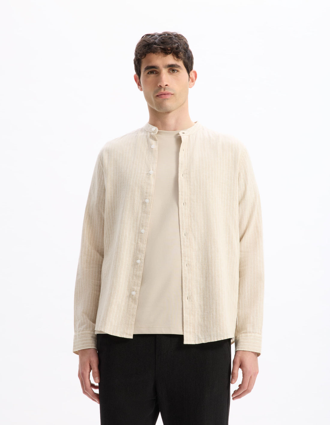 Galinco Ray Naturel Long Sleeves Shirt Celio