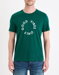 Gecircu Dark Green Short Sleeves Tshirt Celio
