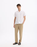 Chemise manche courte Lin et Coton