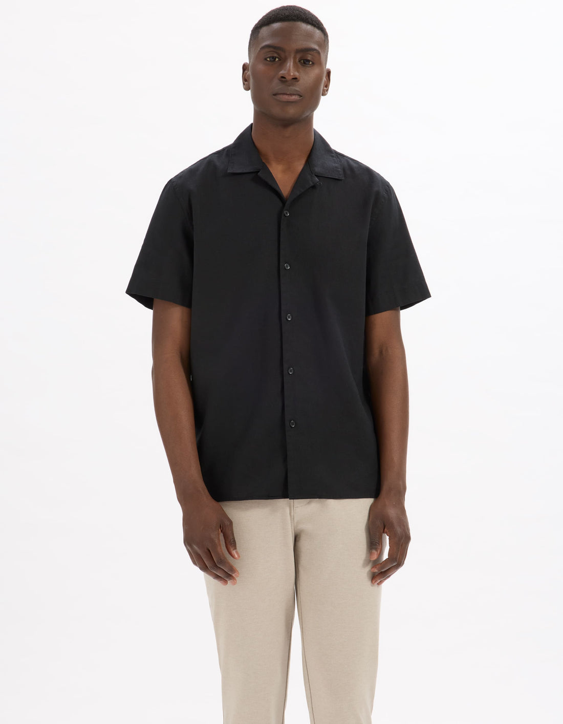 Gaculinco Black Short Sleeves Shirt Celio