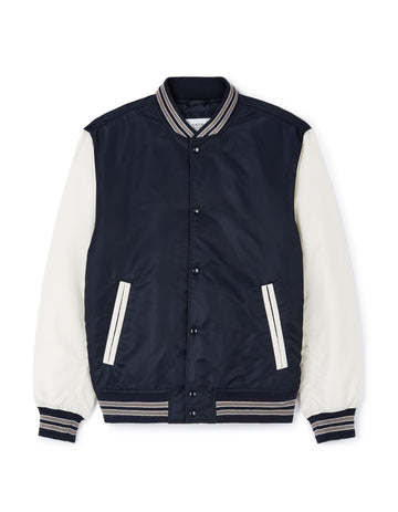 Varsity Bomber Contrast Sleeves