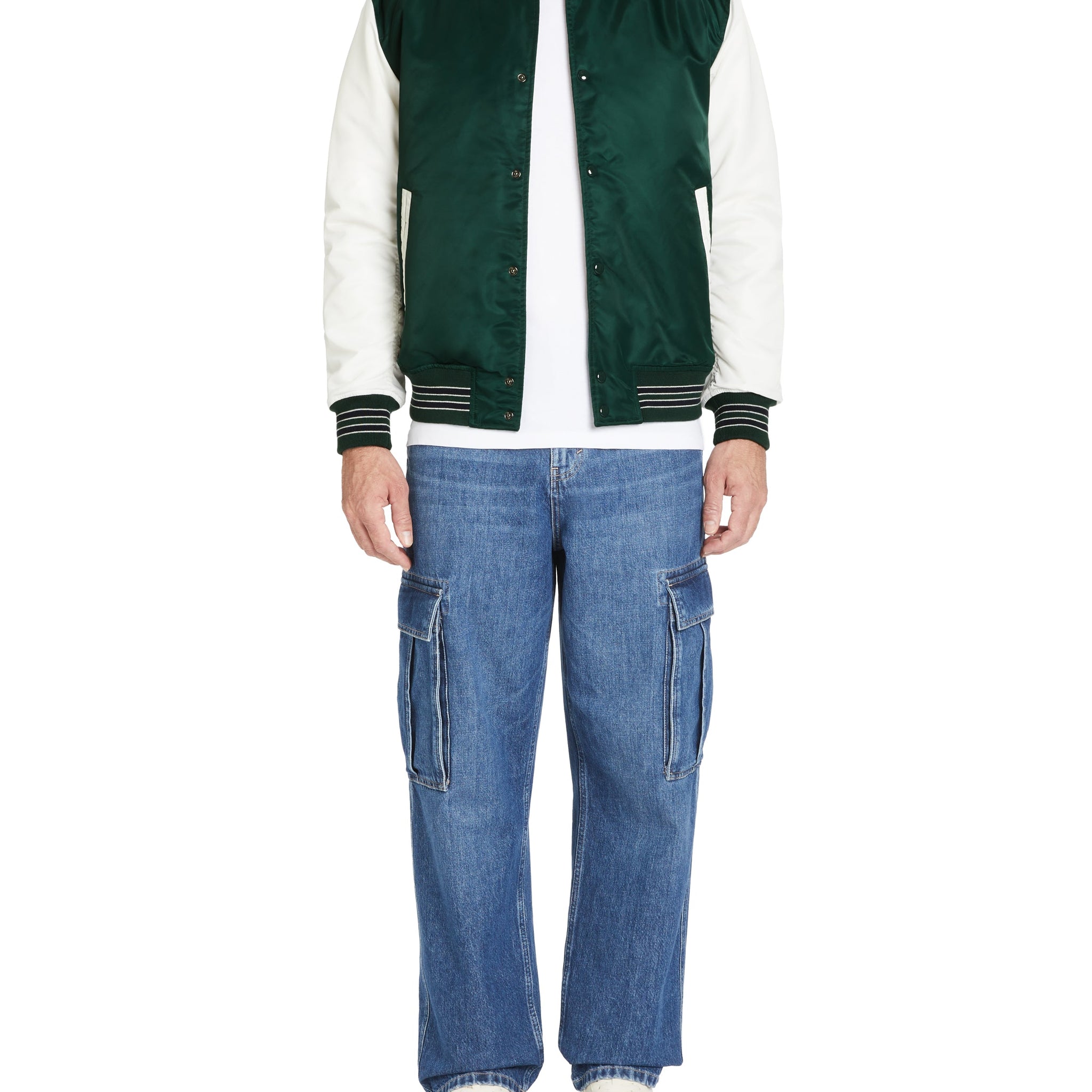 Bomber Varsity manches contrastes