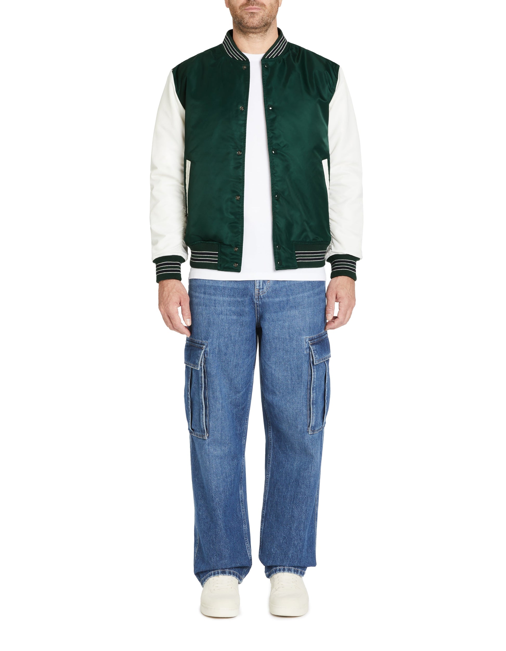 Bomber Varsity manches contrastes