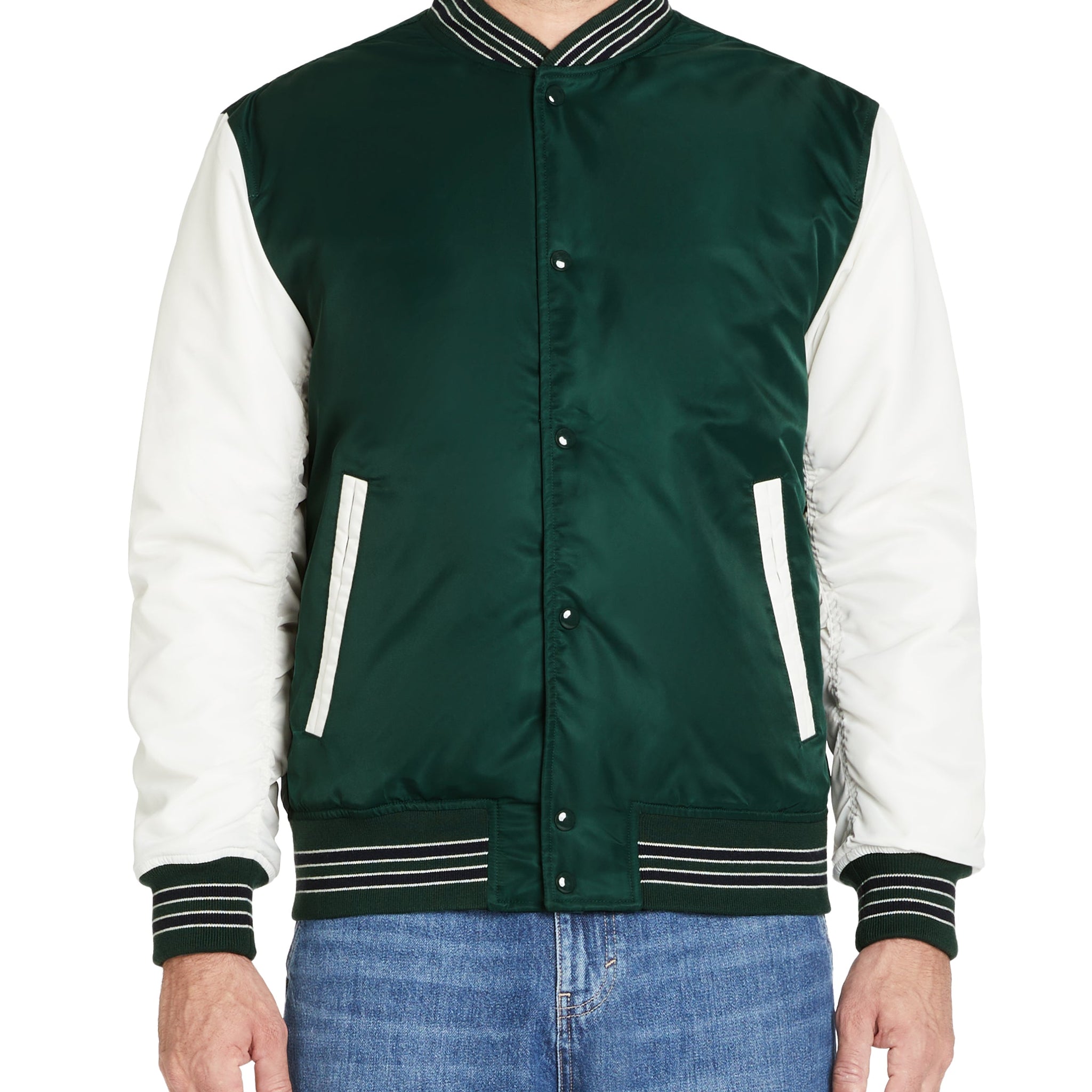 Bomber Varsity manches contrastes