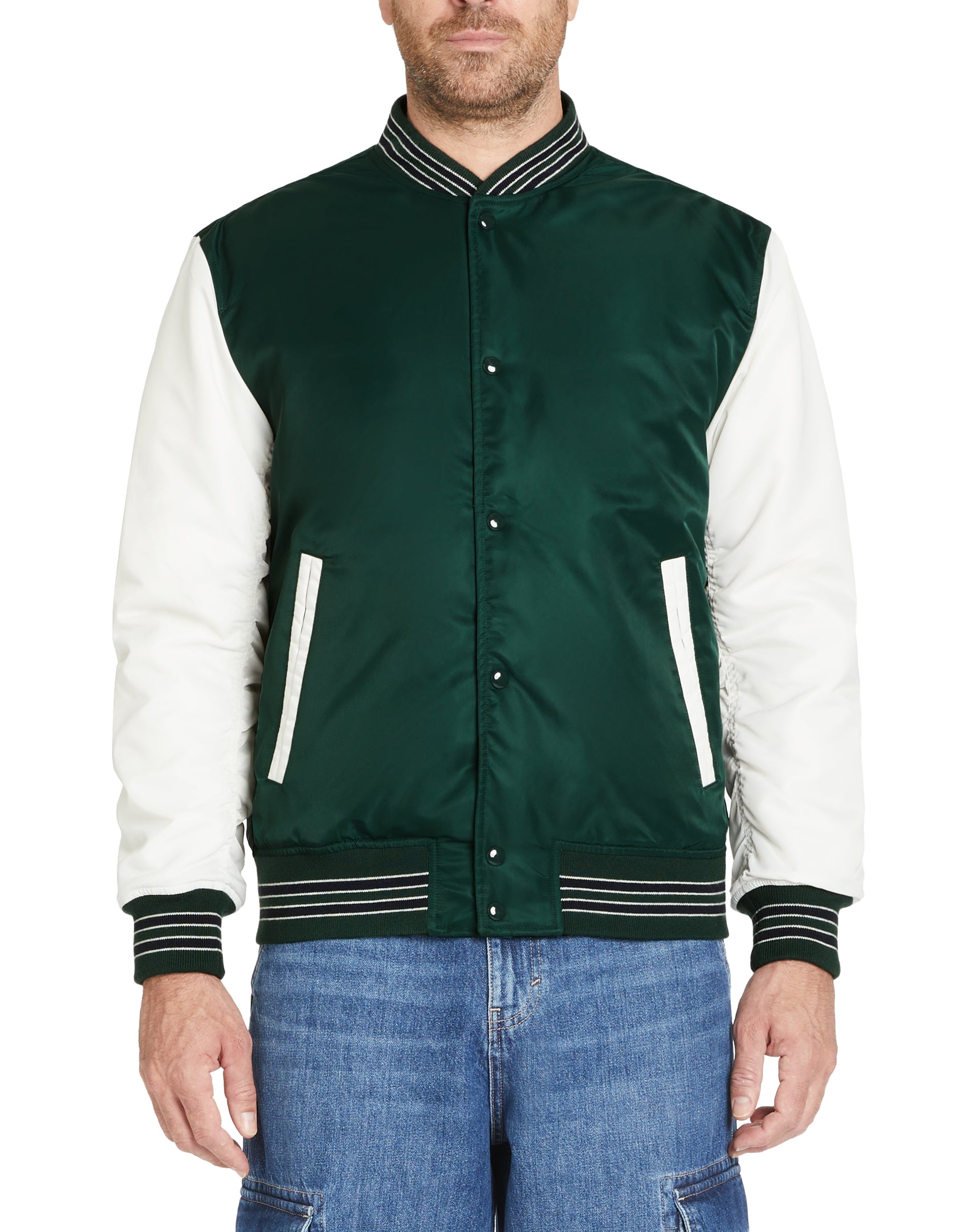 Bomber Varsity manches contrastes