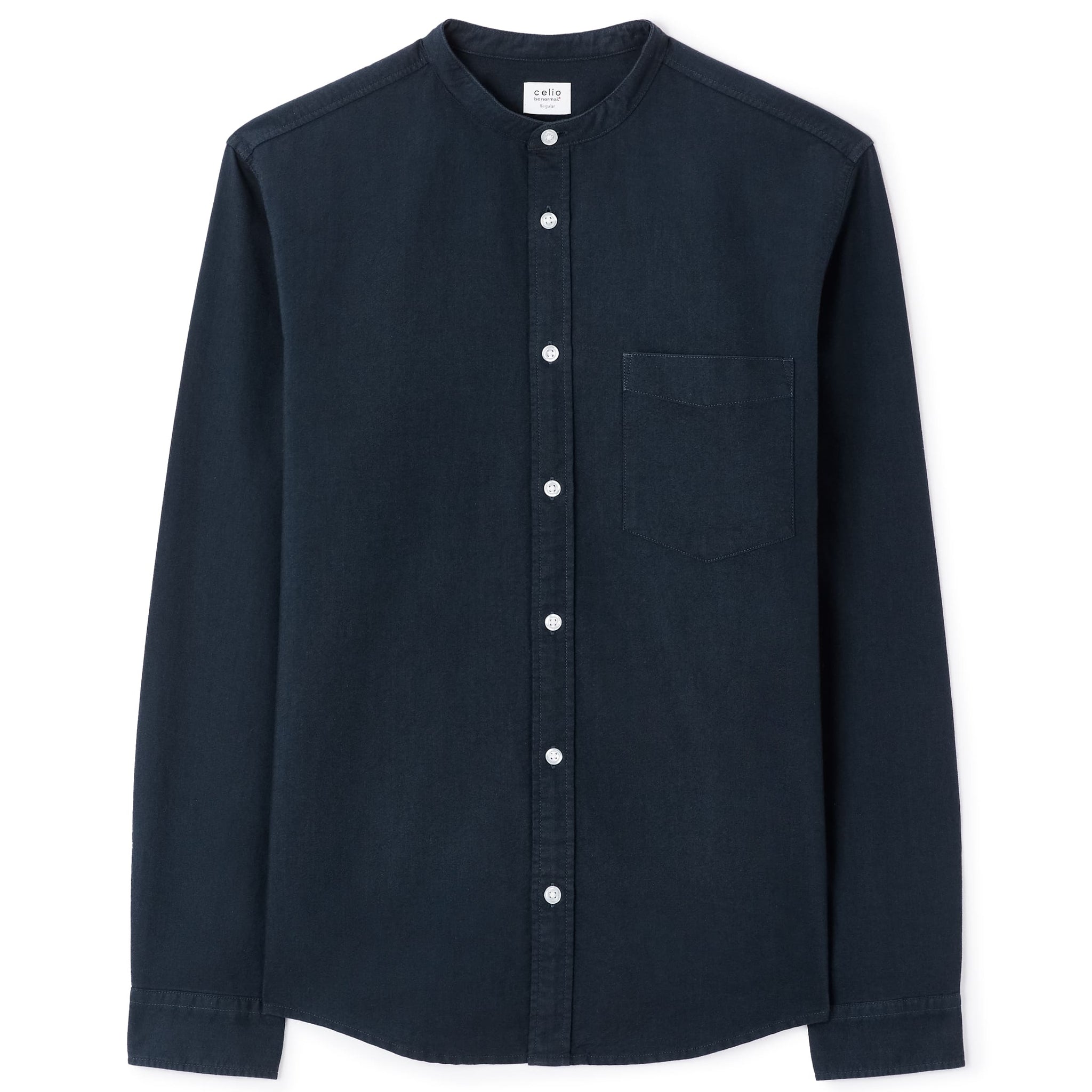 Daxfordmao Dark Navy Long Sleeves Shirt Celio