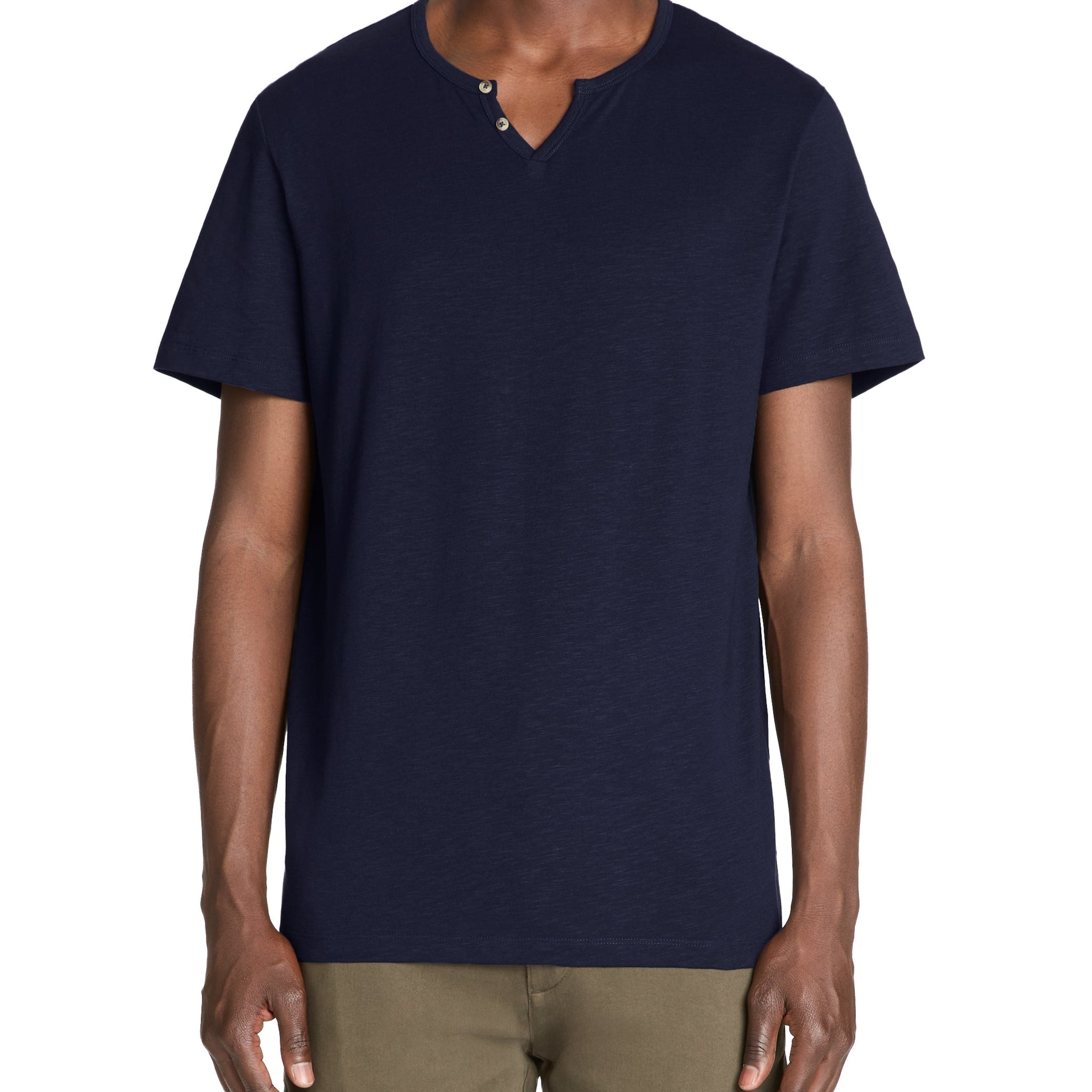 Jenecko Navy Short Sleeves Tshirt Celio