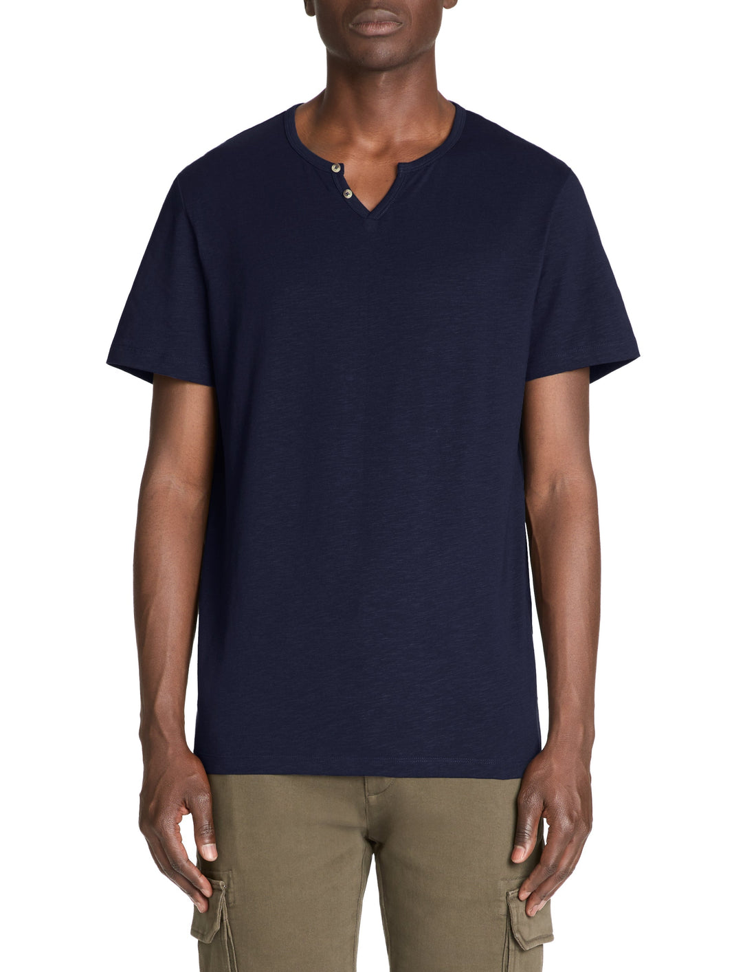 Jenecko Navy Short Sleeves Tshirt Celio