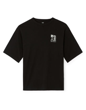 Jepan Black Short Sleeves Tshirt