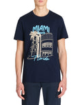 Jeflorid Navy Short Sleeves Tshirt Celio