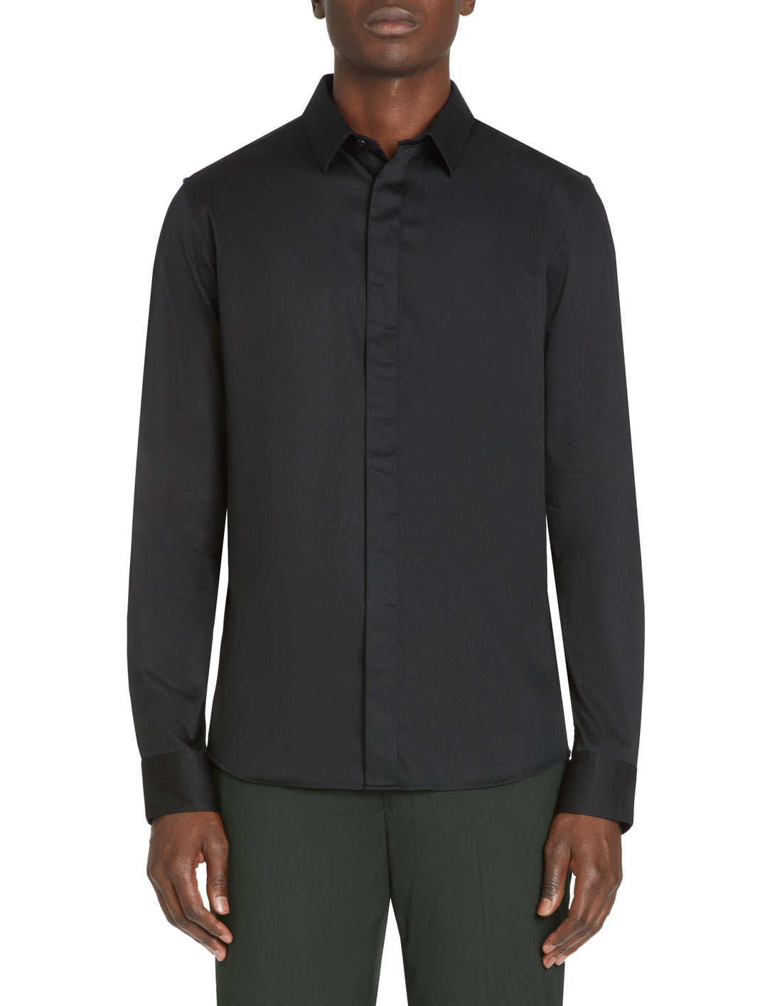  chemise ML en coton satinÃƒÂ©