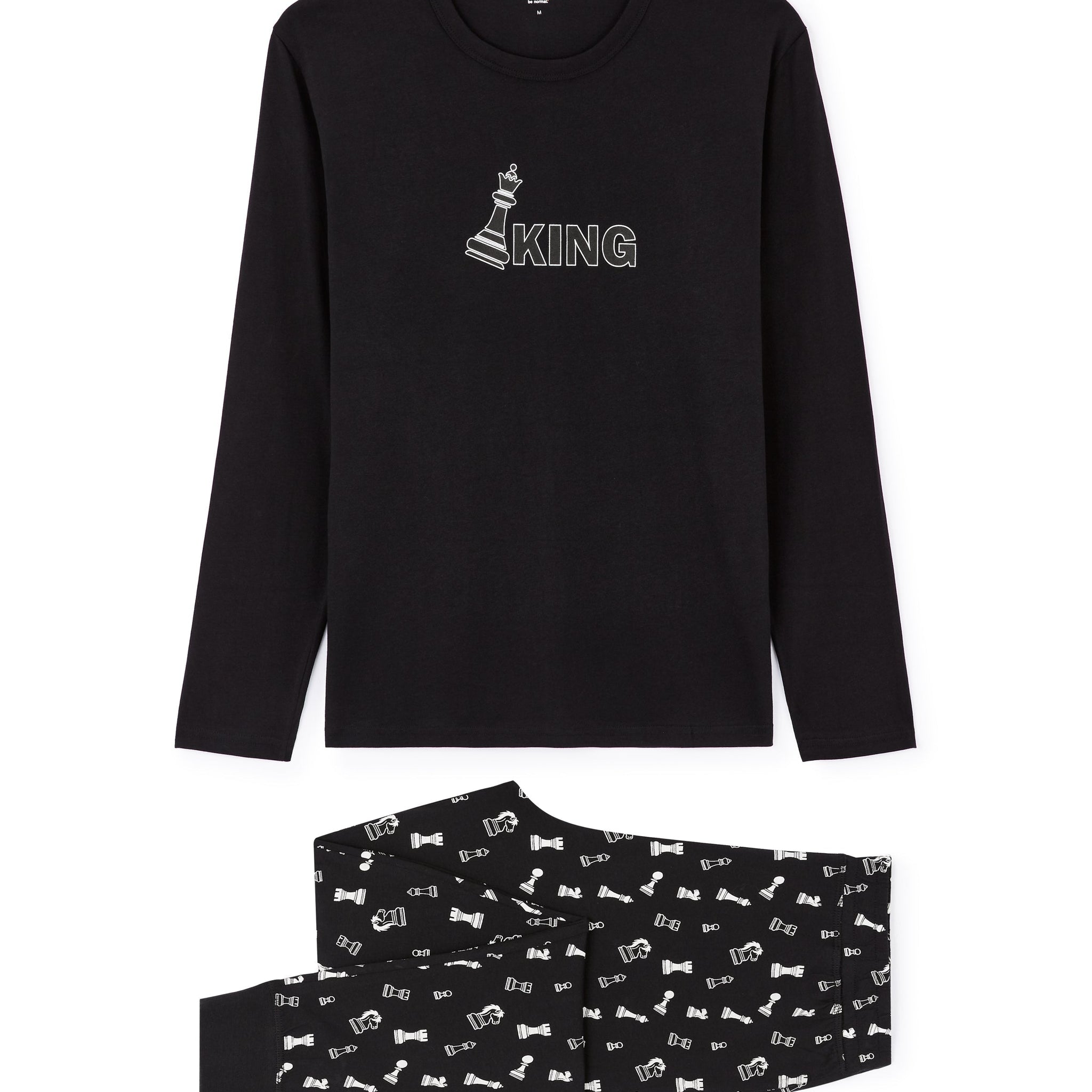 Black Pyjama/Bathrobe/Slippers