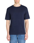 Jehinata Navy Short Sleeves Tshirt Celio
