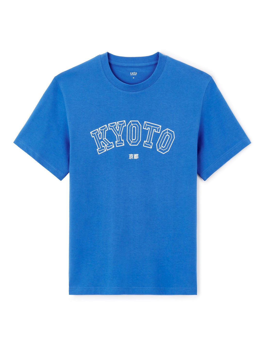 Jeoverdu Bleu Short Sleeves Tshirt Celio