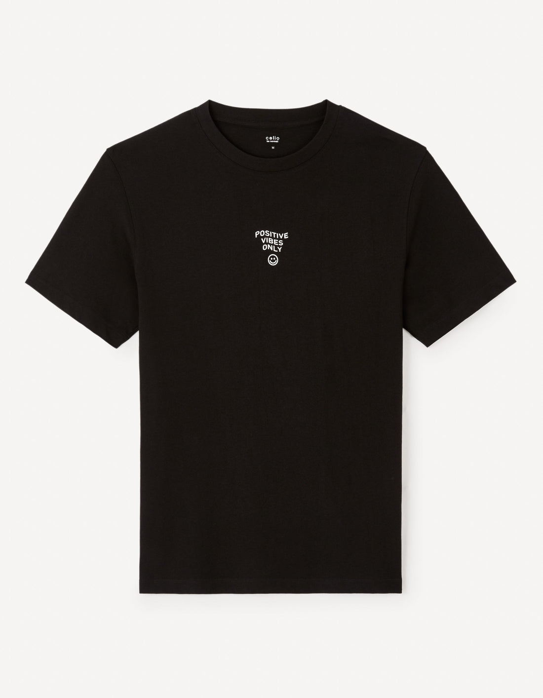 Jeword Black Short Sleeves Tshirt Celio