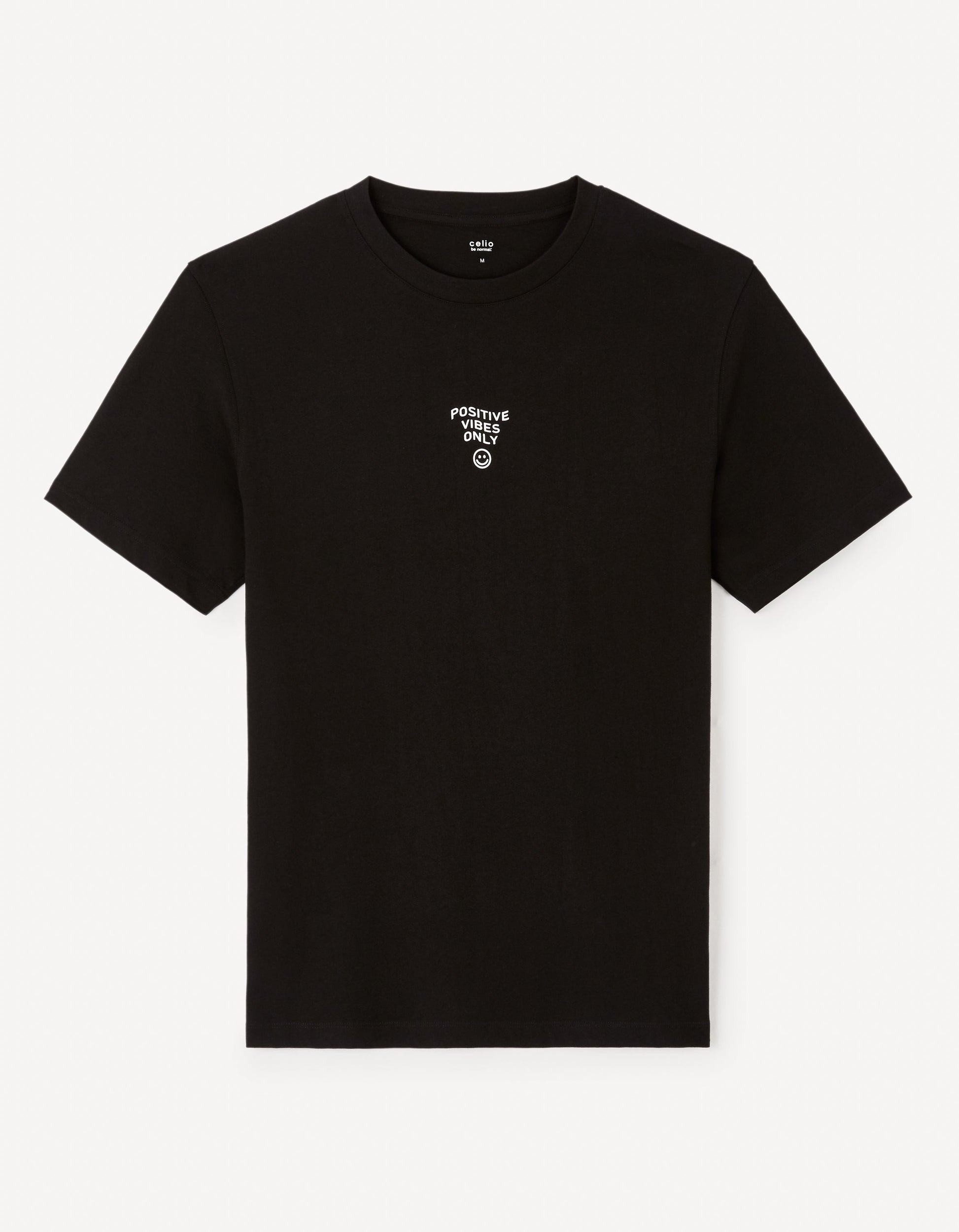 Jeword Black Short Sleeves Tshirt Celio