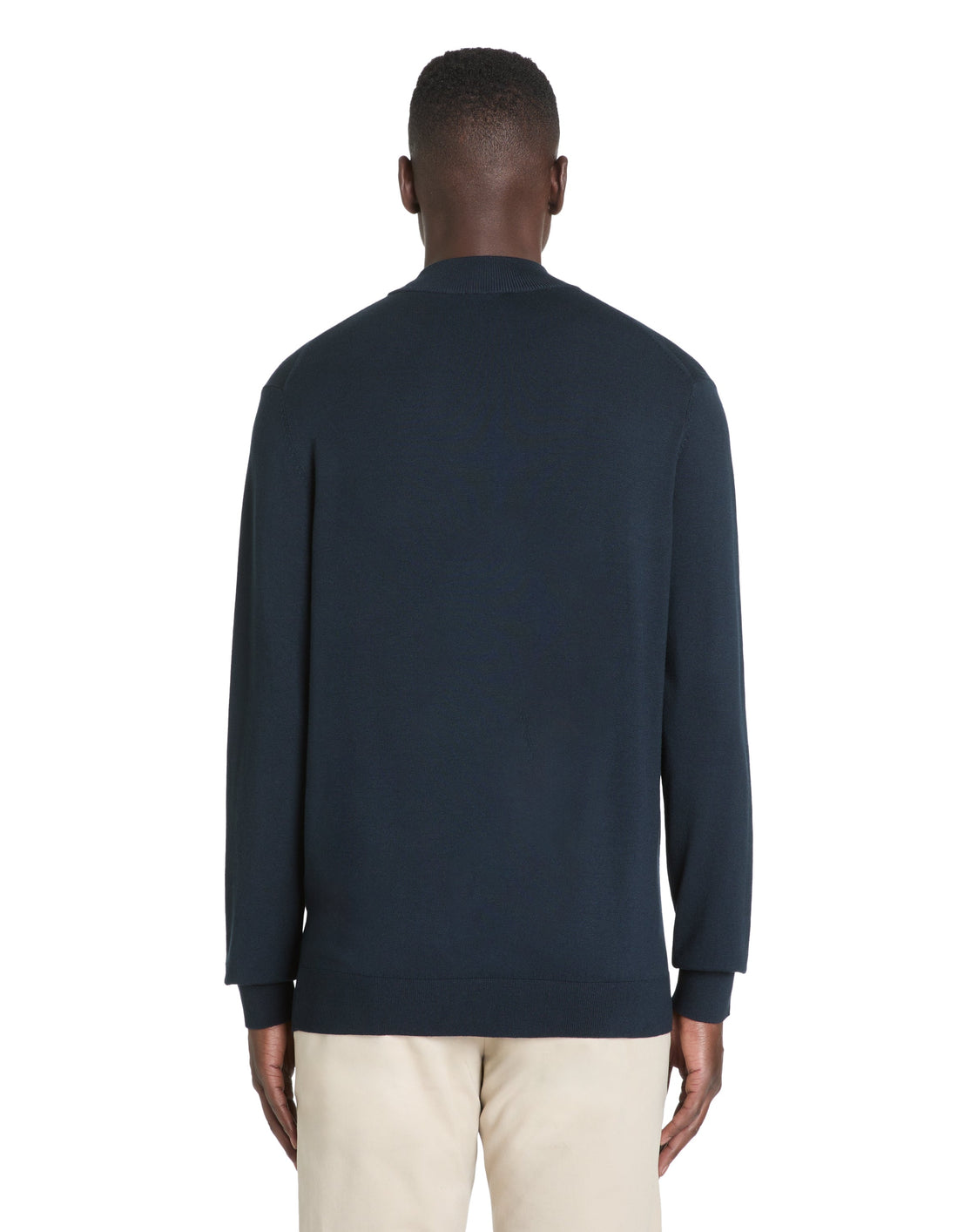 Navy Turtle Neck Jumper