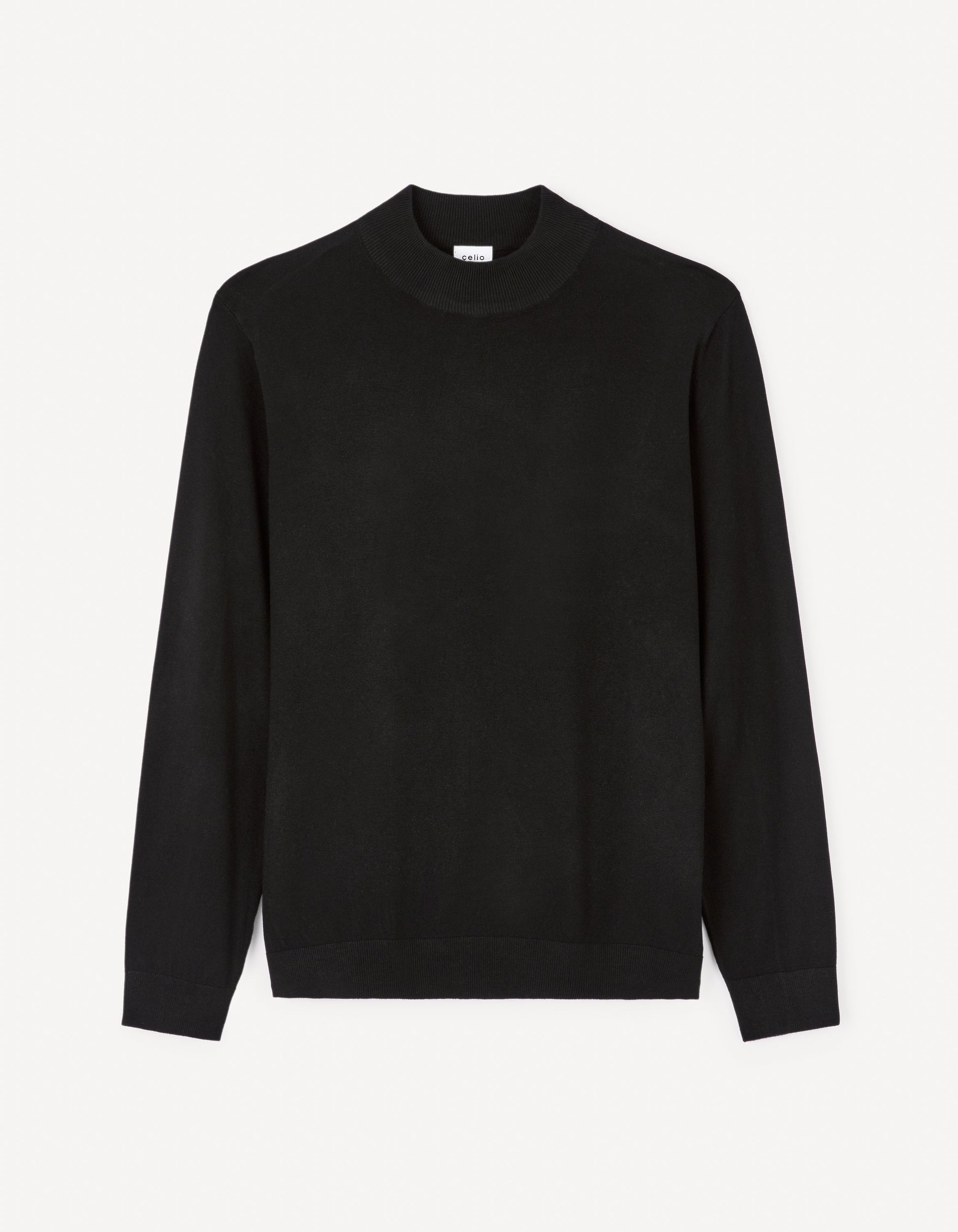Jevilani Black Turtle Neck Jumper Celio