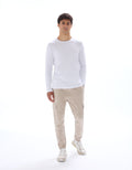 TEBASEML OPTICAL WHITE LS TSHIRT Celio