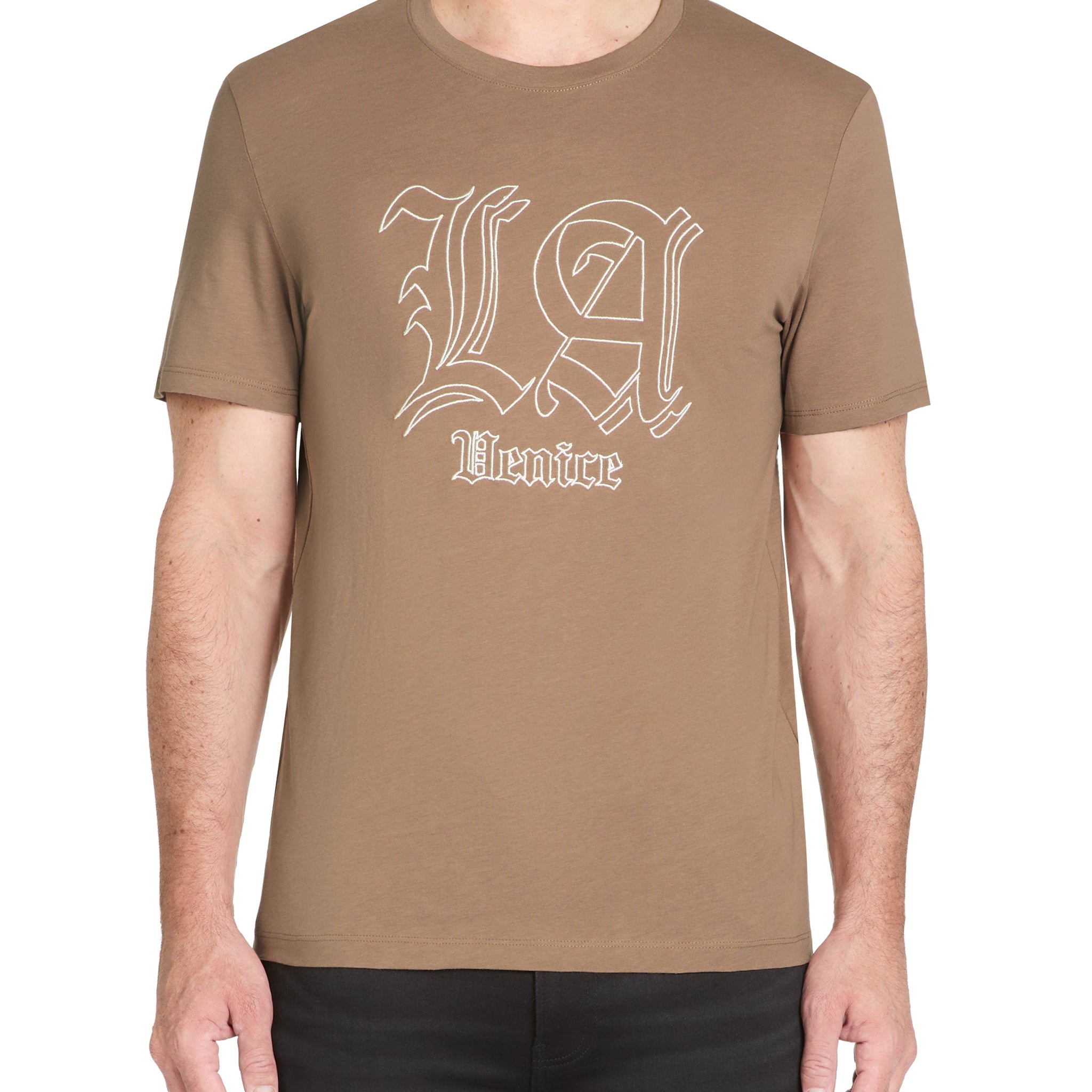 Jeswitchup Taupe Short Sleeves Tshirt Celio