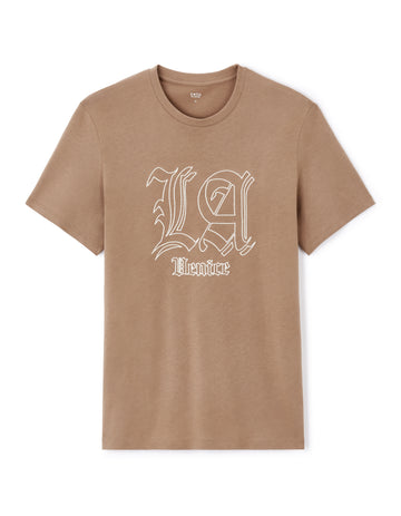 Jeswitchup Taupe Short Sleeves Tshirt