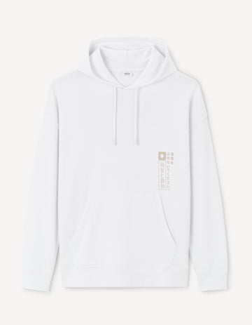 JEKORE OPTICAL WHITE SWEATER