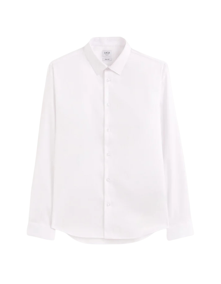 Naroxrg Blanc Long Sleeves Shirt Celio