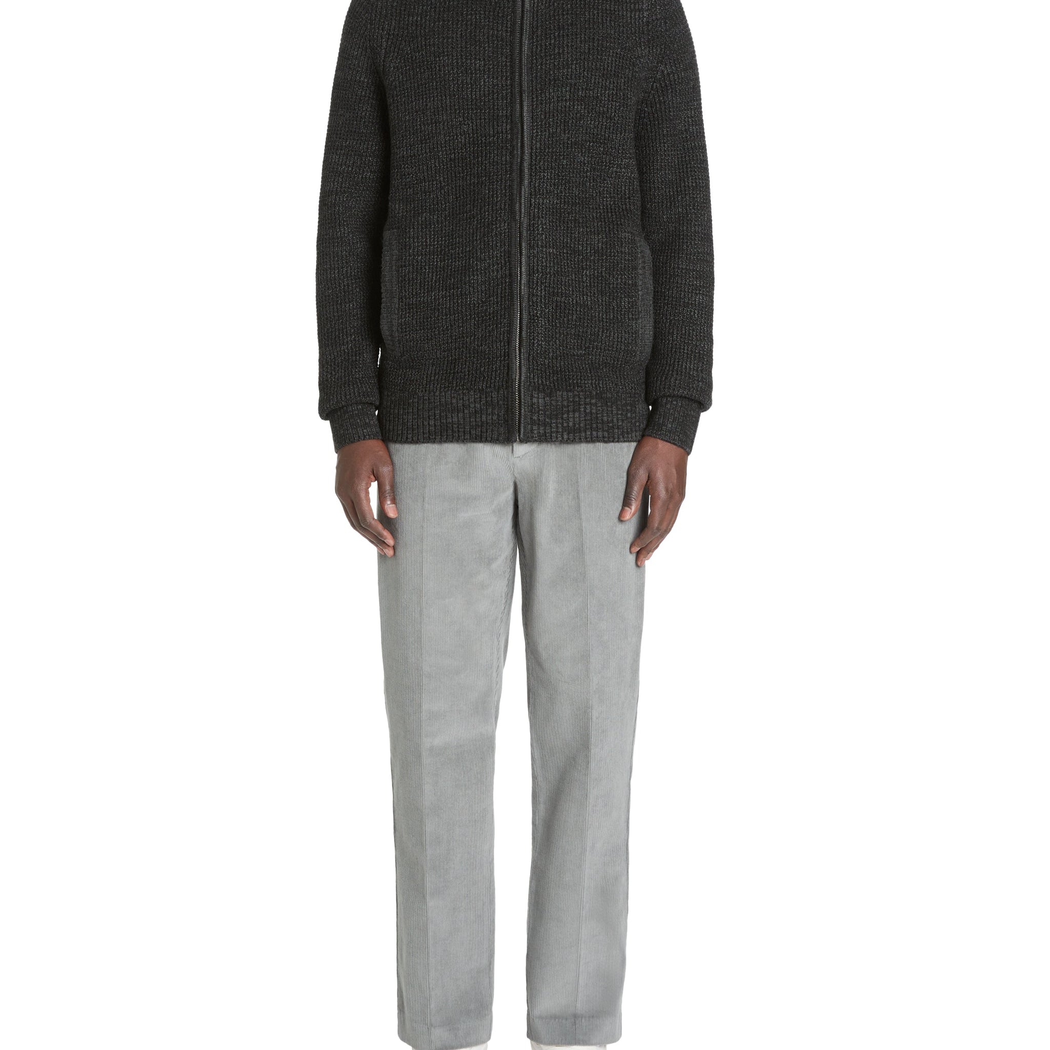 Cardigan zippÃƒÂ© col montant