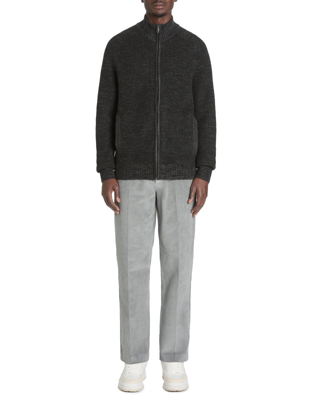 Cardigan zippÃƒÂ© col montant