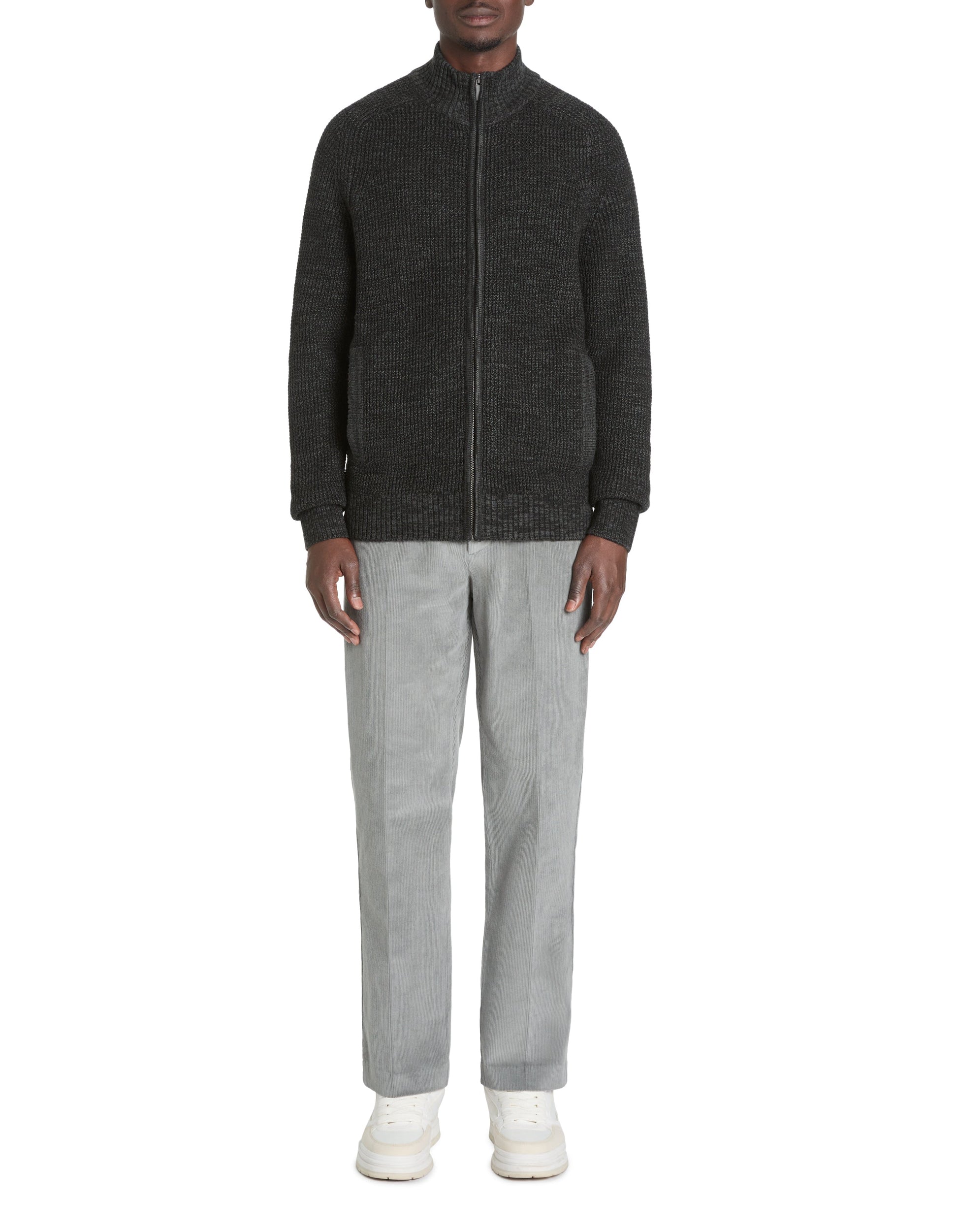 Cardigan zippÃƒÂ© col montant
