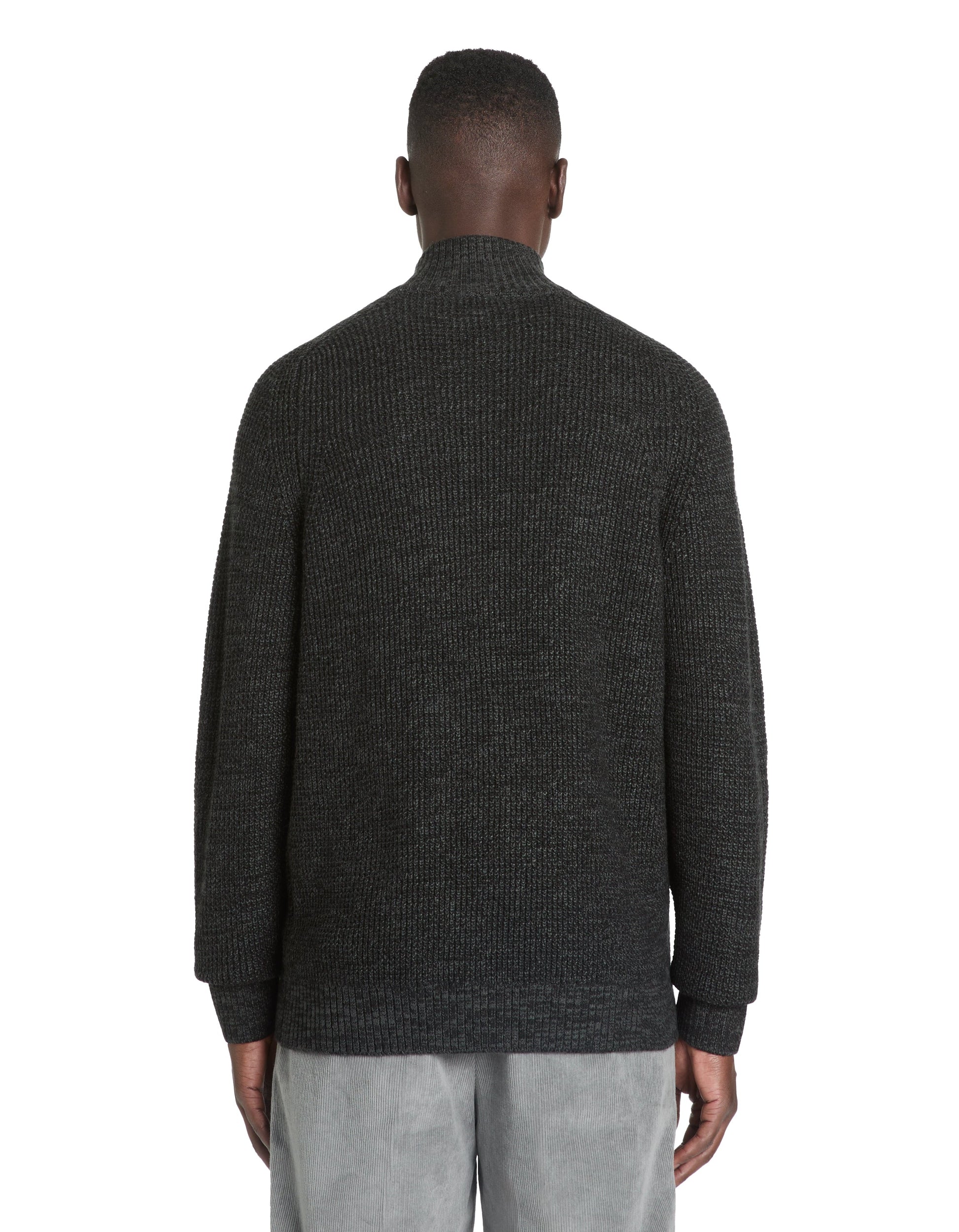 Cardigan zippÃƒÂ© col montant