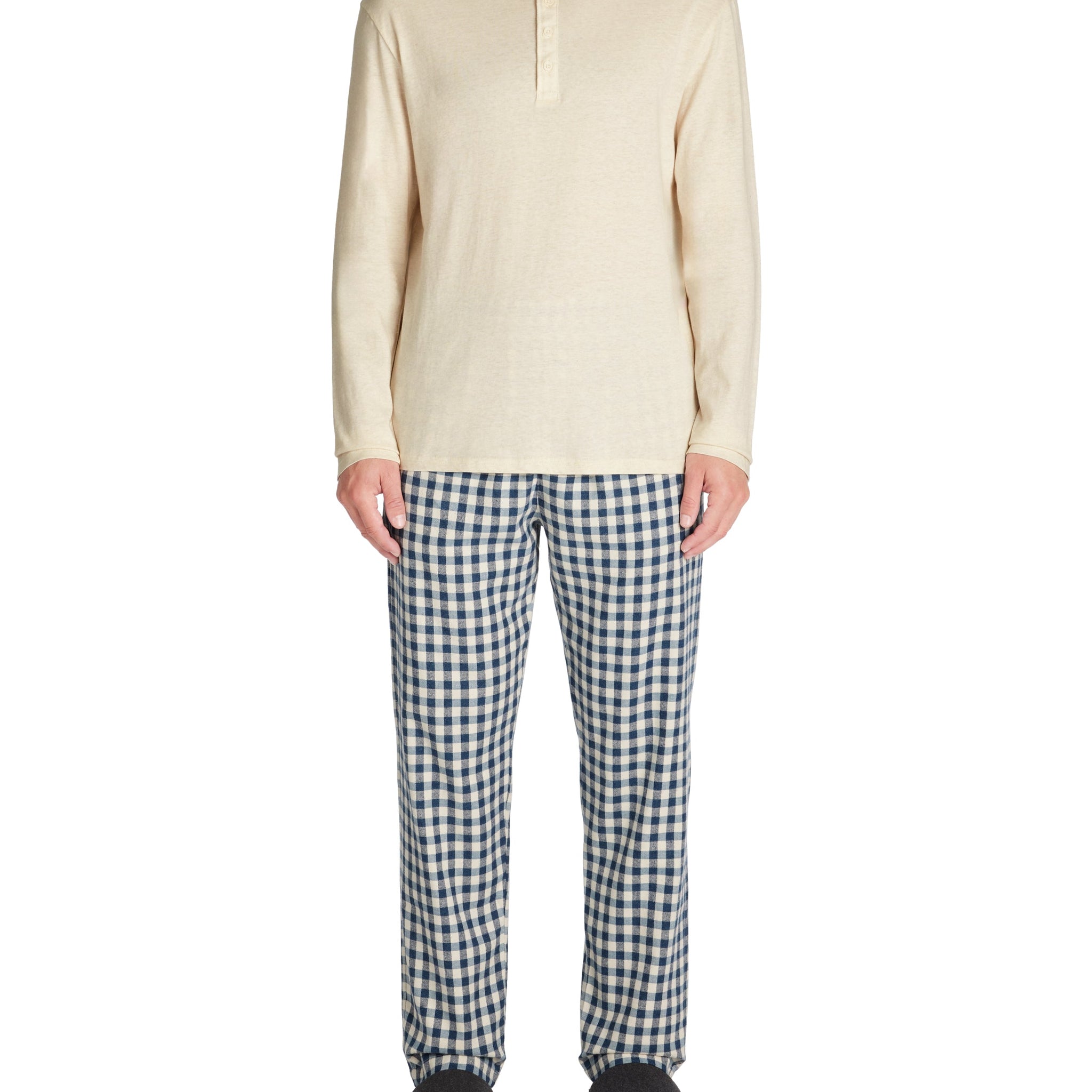 pyjama top + pantalon coton ÃƒÂ  carreaux