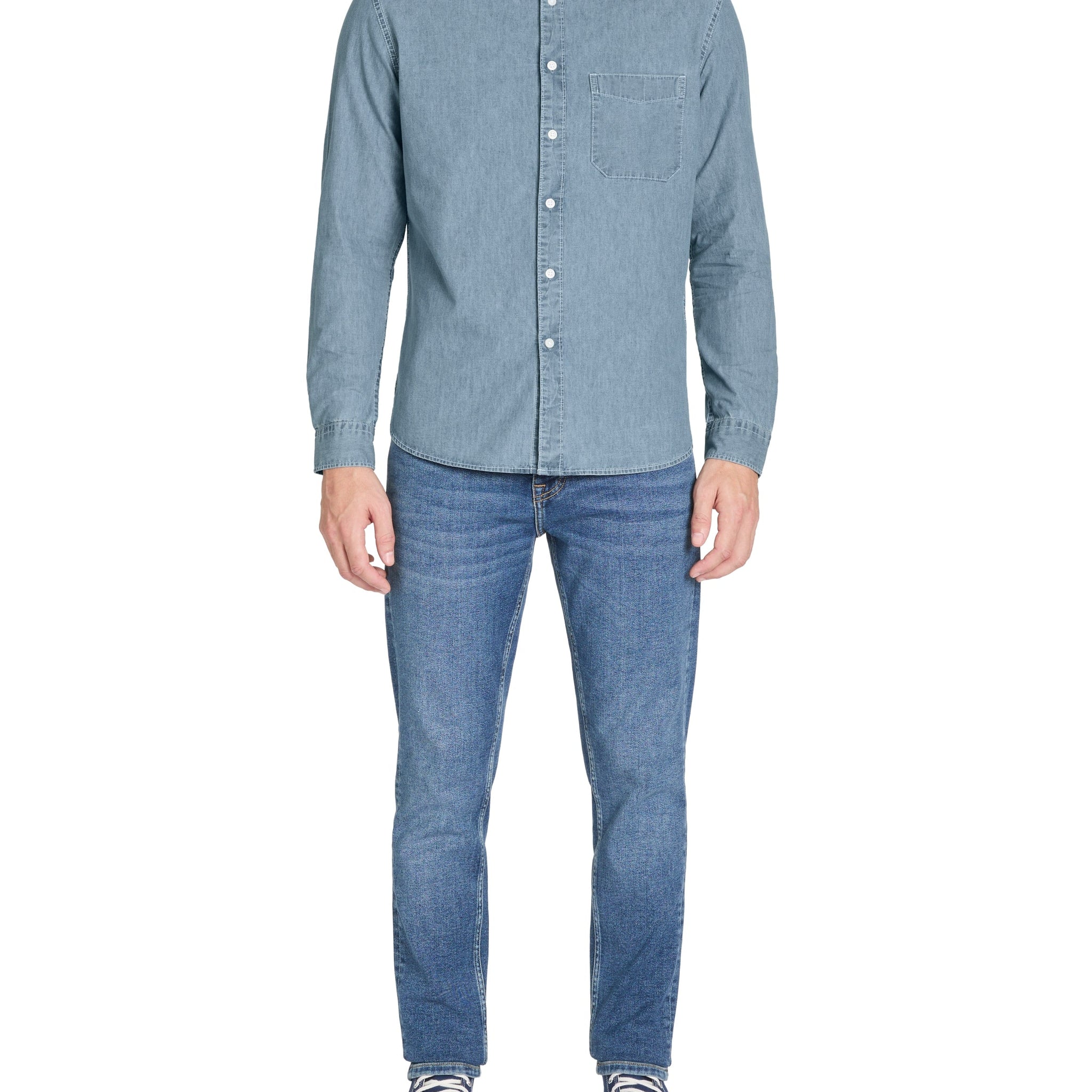 JAGUSTI BLUE LS SHIRT Celio