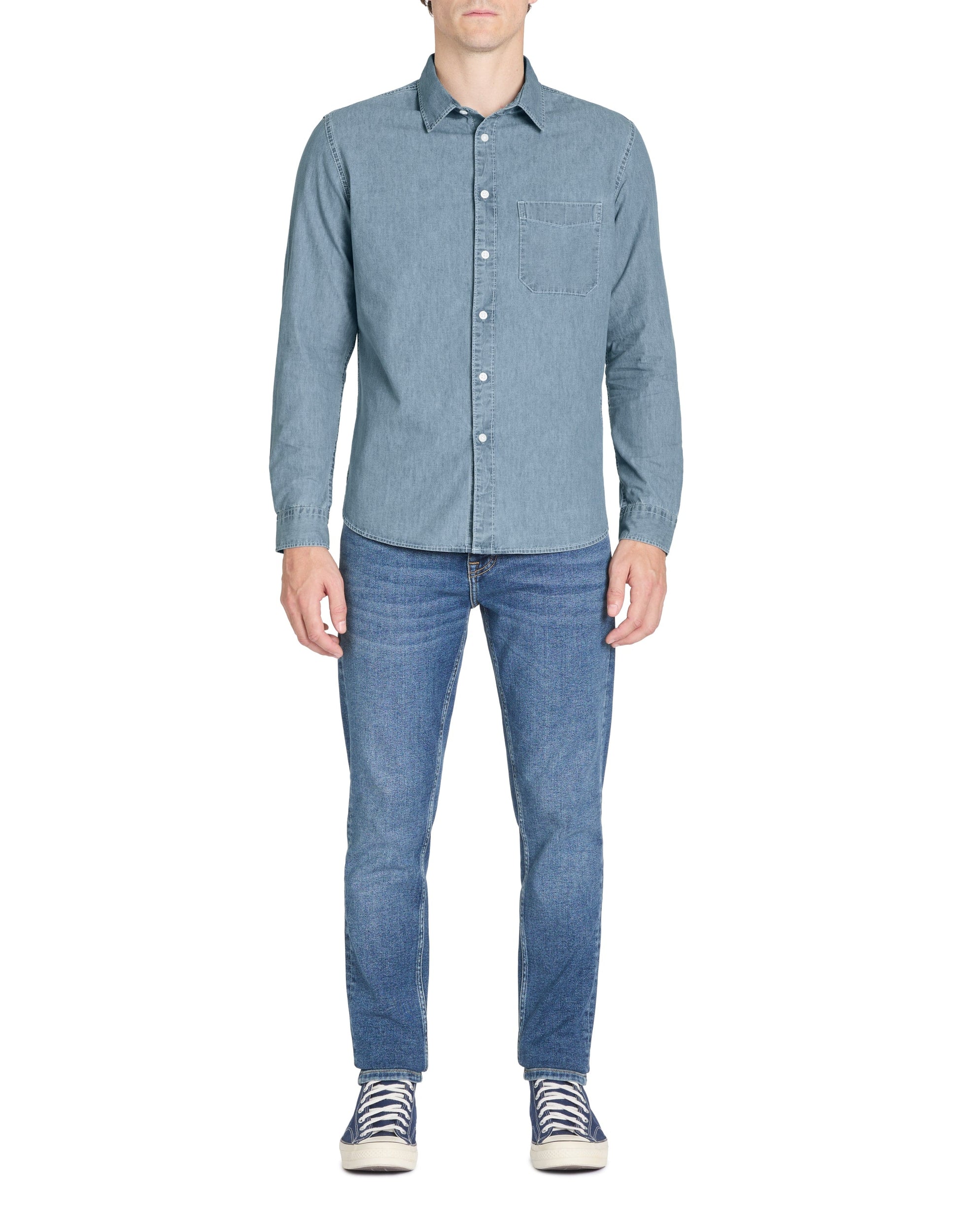 JAGUSTI BLUE LS SHIRT Celio