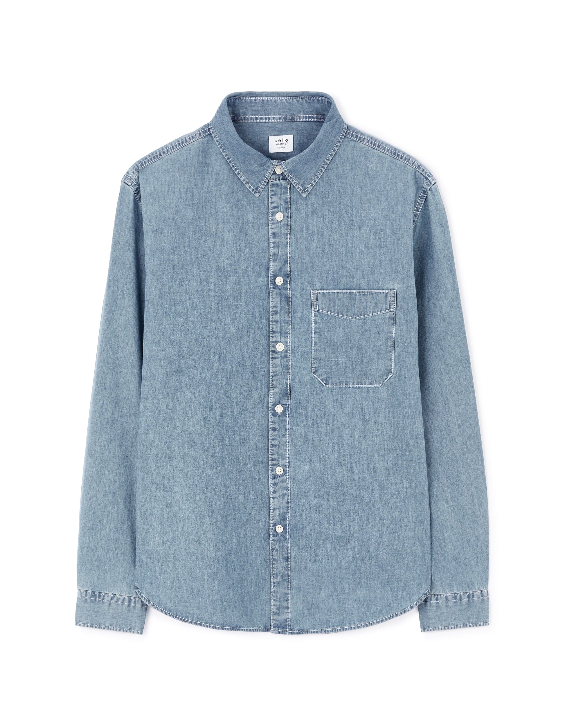 JAGUSTI BLUE LS SHIRT Celio