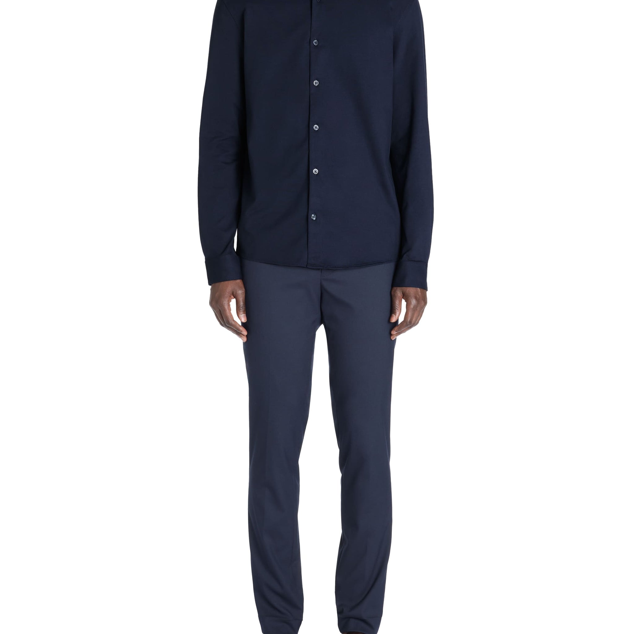 Lajersey Navy Long Sleeves Shirt Celio